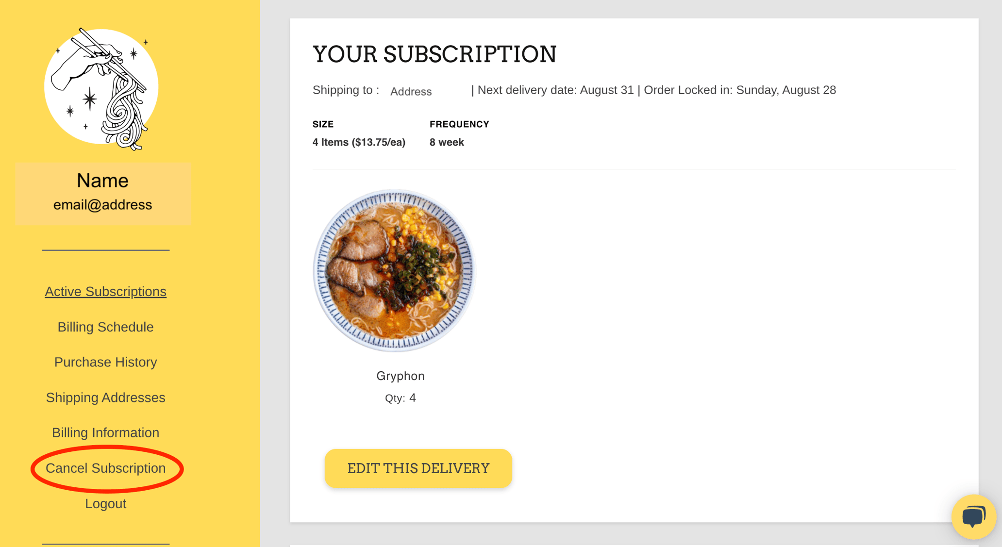 Cancel Subscription